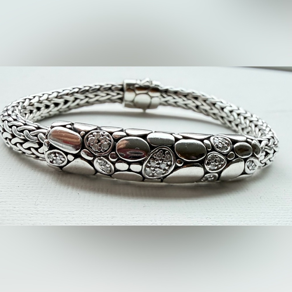 John Hardy Silver Woven Bracelet Accessory - Picture 4 of 11